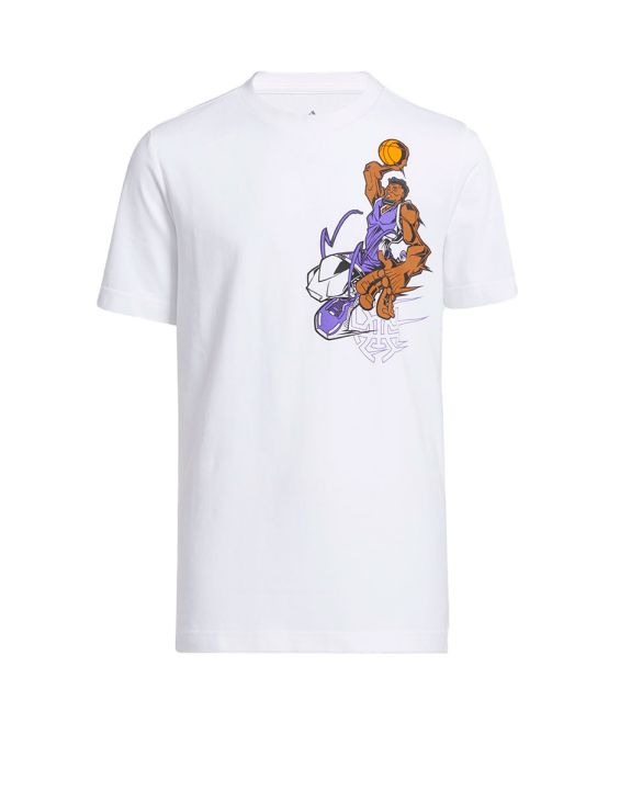 'ADIDAS x Donovan Mitchell Avatar Graphic Tee White