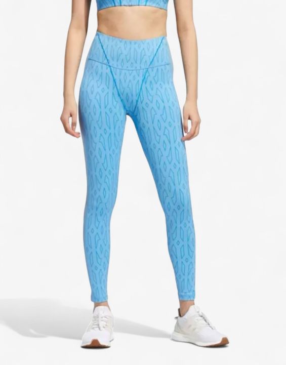 'ADIDAS x Ivy Park Mesh Monogram Leggings Blue 'ADIDAS x Ivy Park Mesh Monogram Leggings Blue