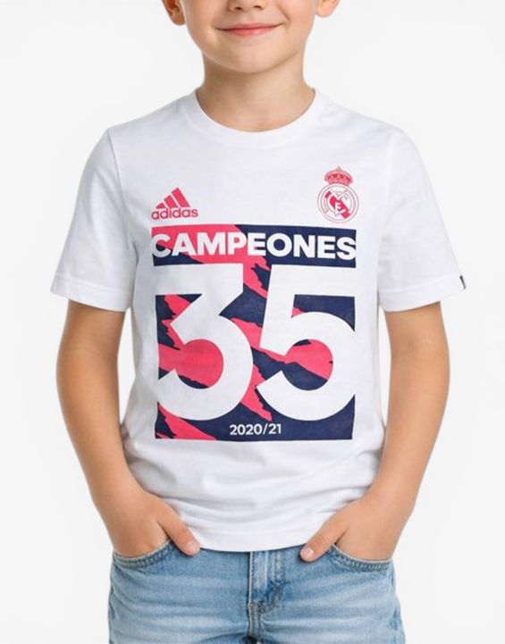 'ADIDAS x Real Madrid La Liga Champion 21 T Tee White