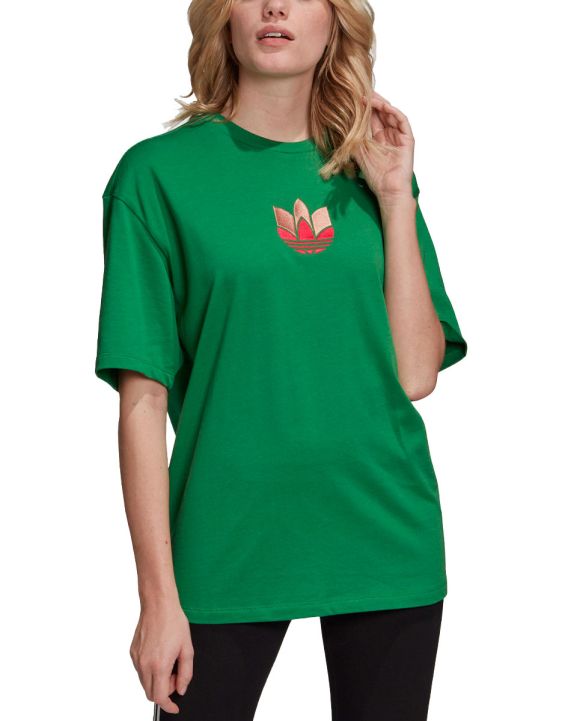 'ADIDAS Adicolor 3D Trefoil Boyfriend Tee Green