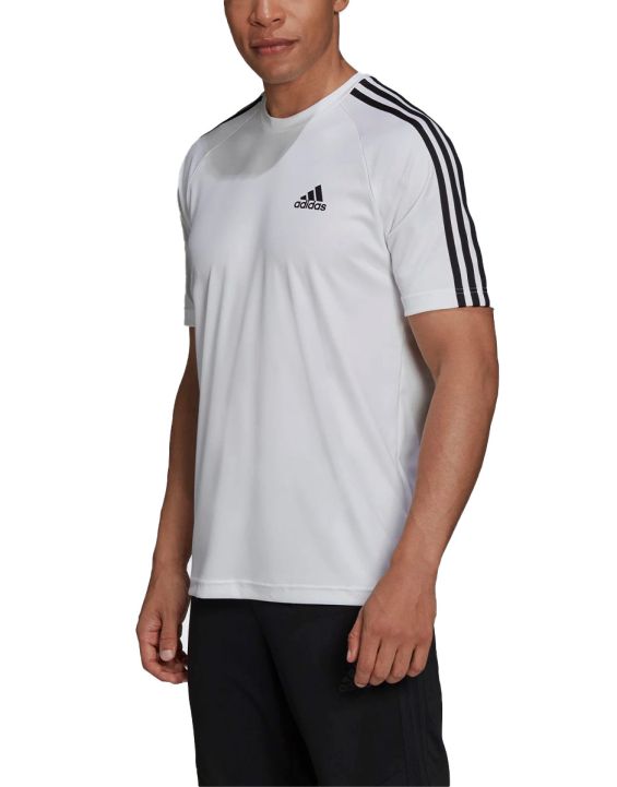 'ADIDAS Aeroready Sereno 3-Stripes Tee White