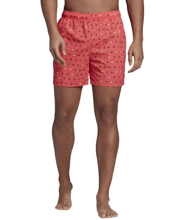 'ADIDAS Allover Print Swim Shorts Pink