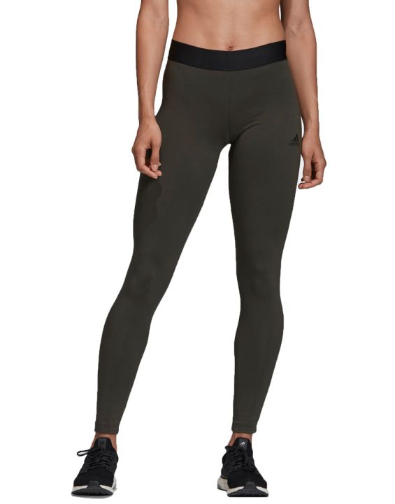 'ADIDAS Asymmetrical 3-Stripes Tights Green