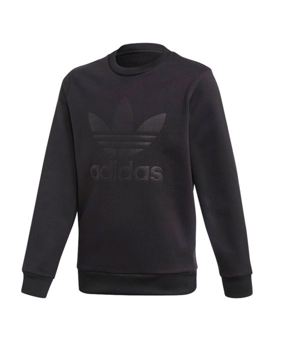 'ADIDAS Debossed Trefoil Crew Black