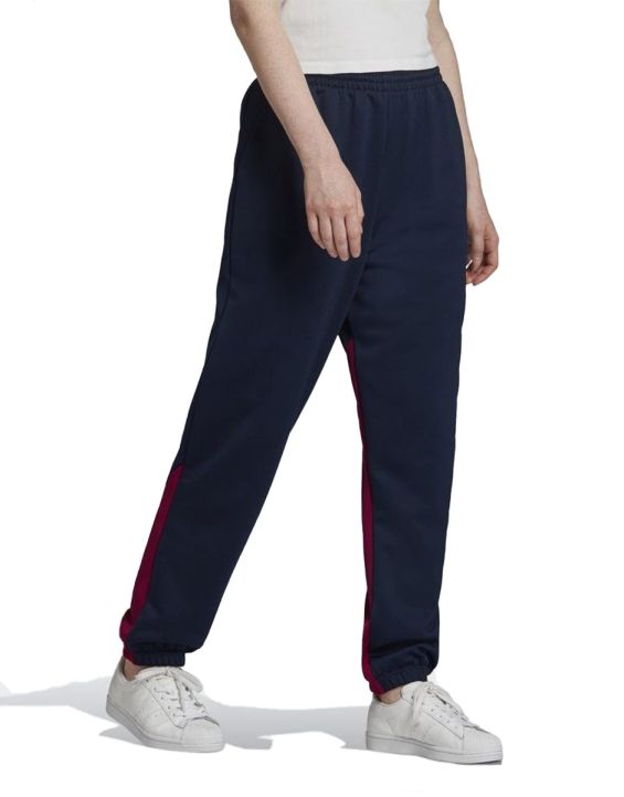 'ADIDAS Large Logo Track Pants Navy/Red