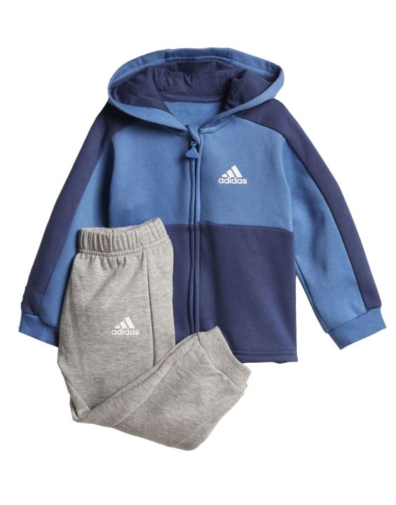 'ADIDAS Linear Hoodie Fleece Jogger Blue