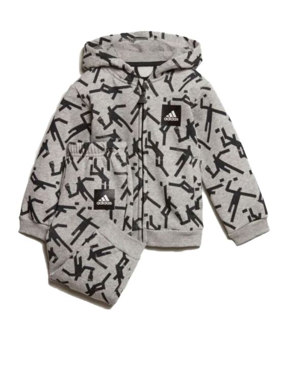 'ADIDAS Mini Me Id Hooded Jogger Set Grey