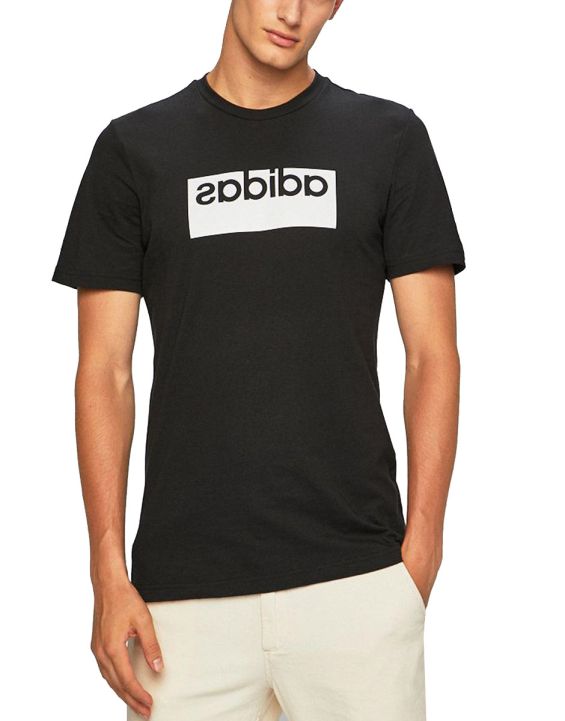 'ADIDAS Mirror Logo Box Graphic Tee Black