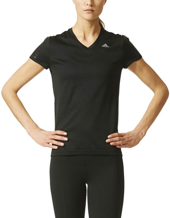 'ADIDAS Response V-Neck Tee Black