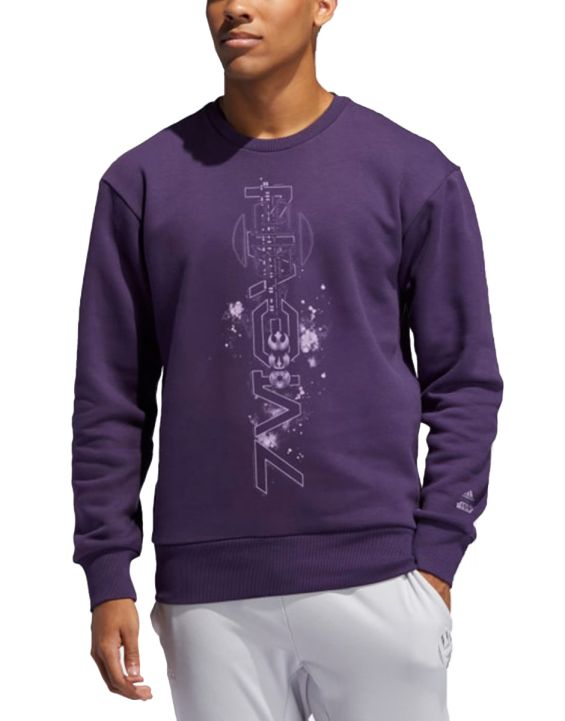 'ADIDAS Star Wars Crew Sweatshirt Purple