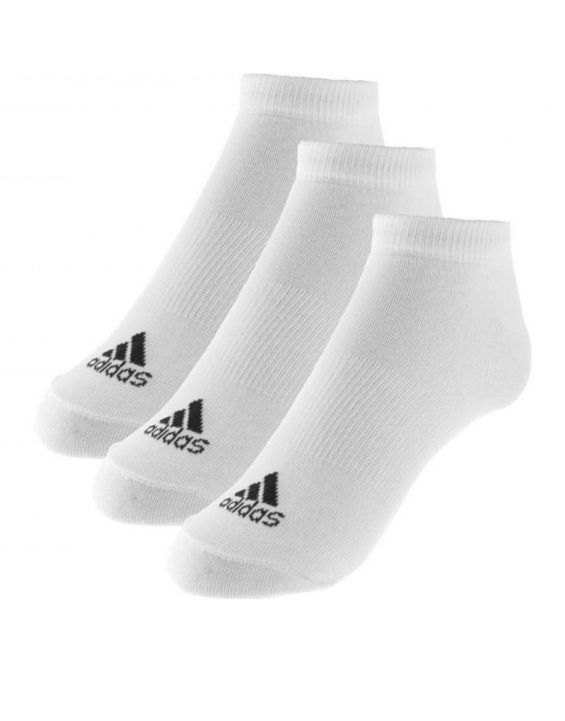 'ADIDAS 3-pack No Show Socks White