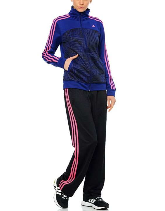 'ADIDAS Ess 3S Knit Tracksuit Purple