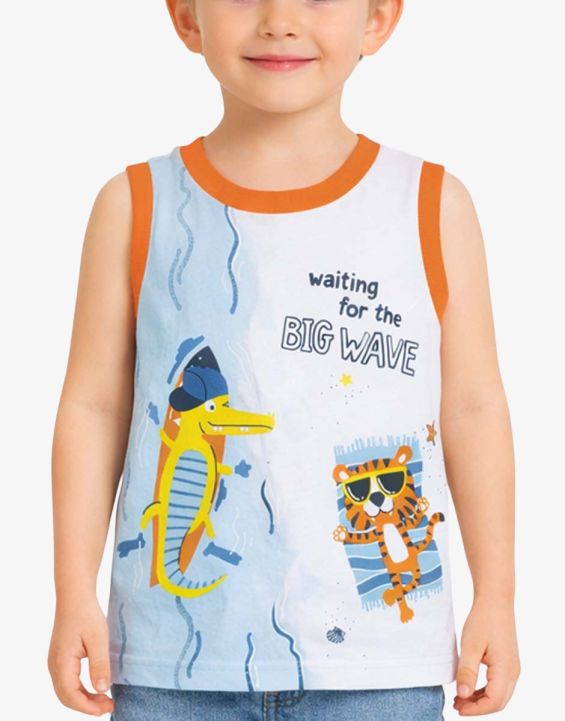 'CHICCO Boys Tank White/Multi