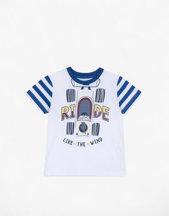 'CHICCO Boys Tee White/Blue