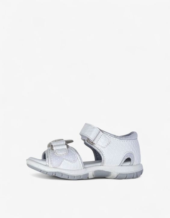 'CHICCO Girls Sandals White/Silver