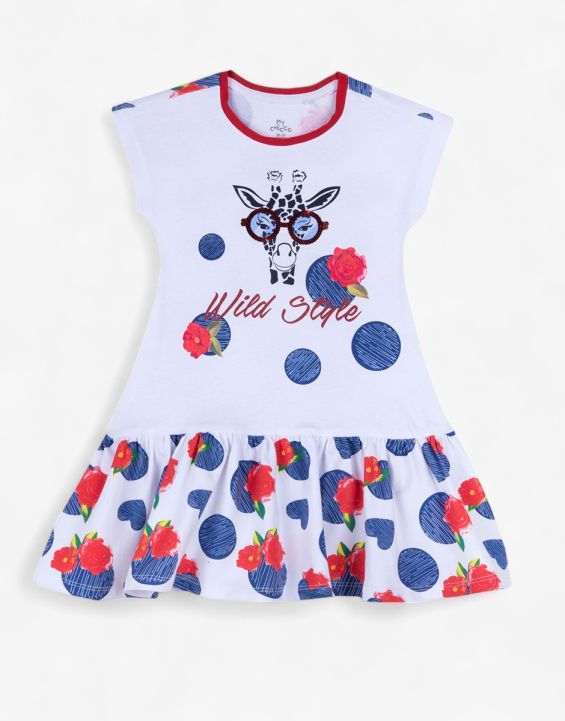 'CHICCO Girls Sleeveless Dress White