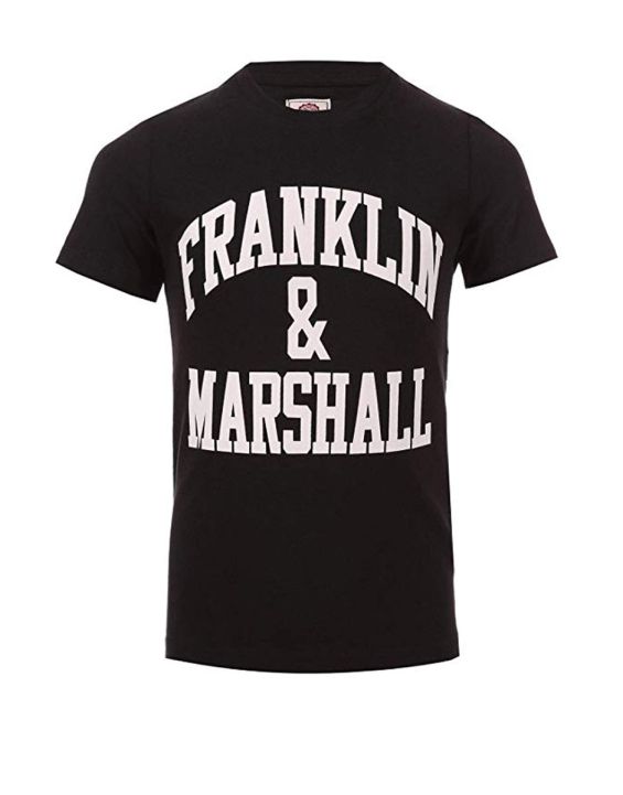 'FRANKLIN AND MARSHALL CF Logo Tee Black