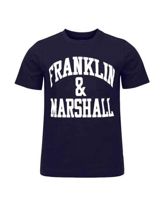 'FRANKLIN AND MARSHALL CF Logo Tee Navy