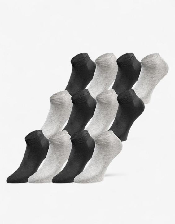 'JACK&JONES 6-Packs Short Socks Black/Grey