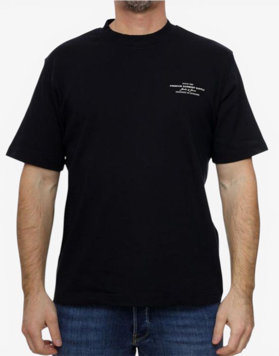 'JACK&JONES Black And Branding Tee Black