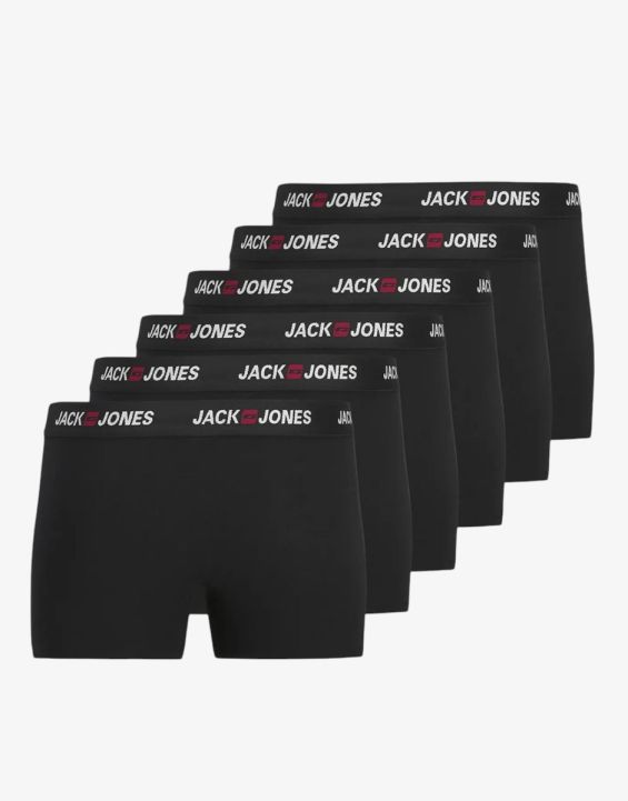JACK&JONES Jaccorp Logo Boxer Briefs Black 6 Pack