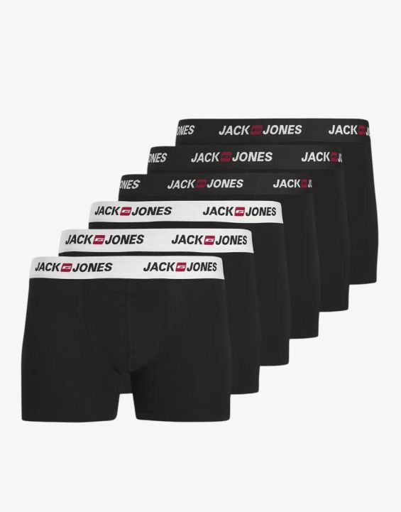 'JACK&JONES Jaccorp Logo Boxer Briefs Blk 6 Pack