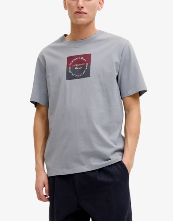 JACK&JONES Jorcatskills Square Branding Tee SSCN LN Blue