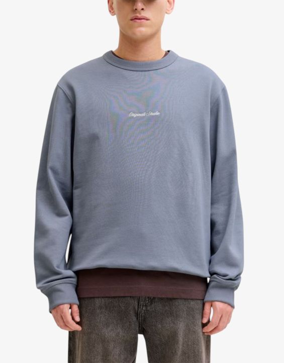 JACK&JONES Jornorrebro Emb Sweat Crew Noos Blue