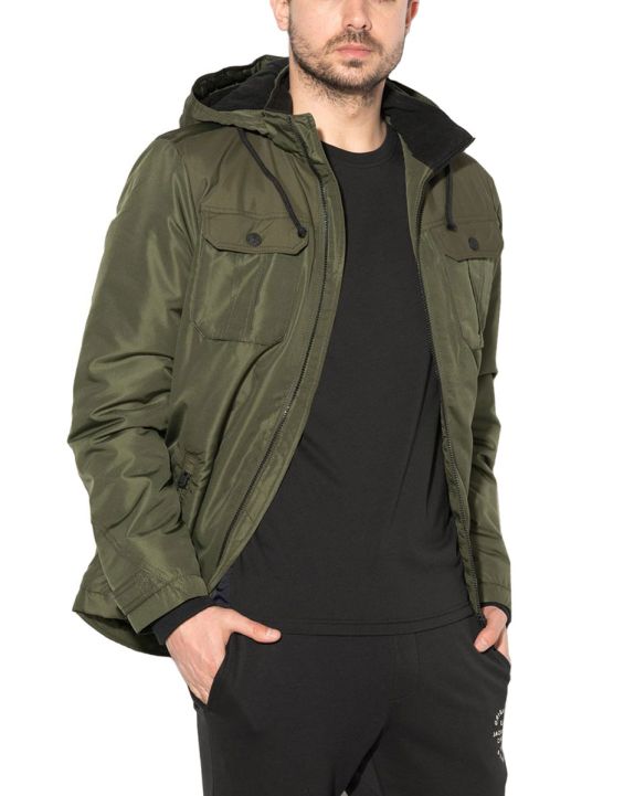 'JACK&JONES Core Flicker Hooded Jacket Forest