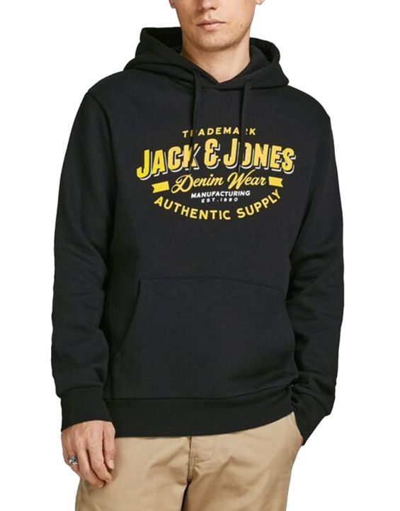 'JACK&JONES Essential Logo Sweat Hoodie Black