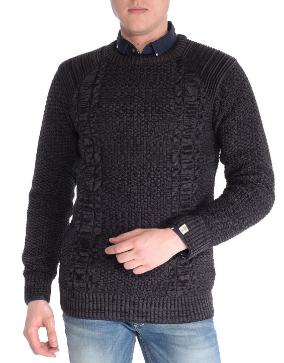 'JACK&JONES Knit Crew Neck Longsleeve Black