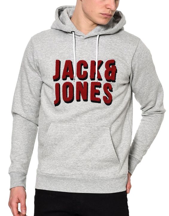 'JACK&JONES Mattia Sweat Hoody Grey
