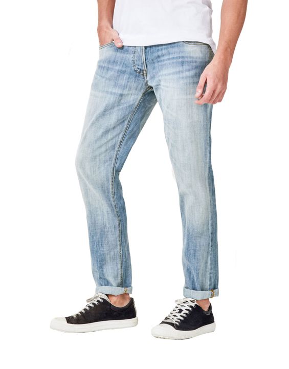 'JACK&JONES Tim Slim Fit Light Wash Jeans