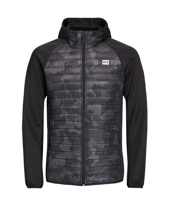 'JACK&JONES Camo Jacket Black
