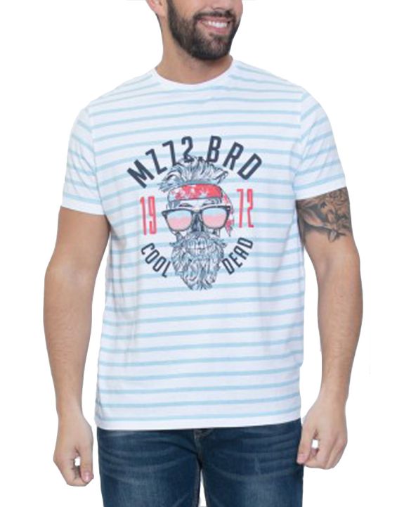 'MZGZ The Man White Fresh Sky Tee