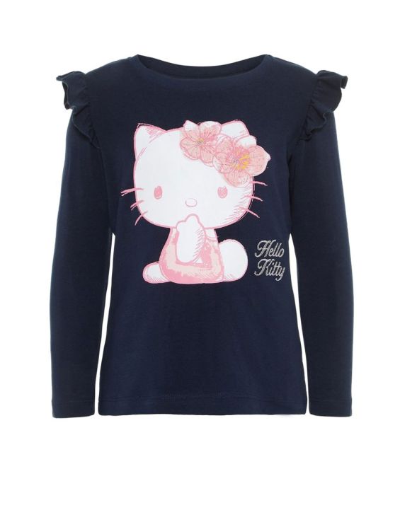 'NAME IT Hello Kitty Long Sleeved Blouse Navy