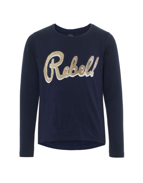 'NAME IT Loose Fit Long Sleeved Blouse Navy