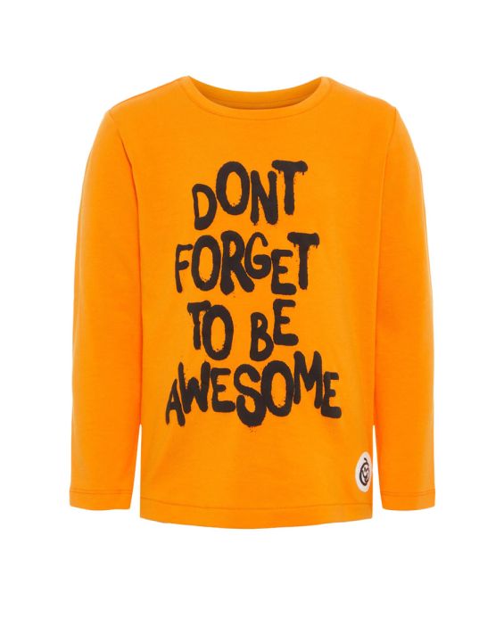 'NAME IT Mini Printed Long Sleeved Blouse Orange