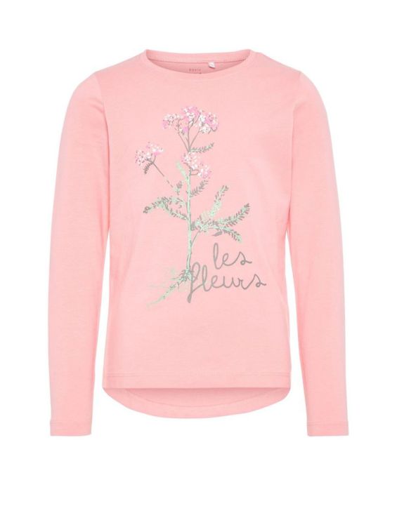'NAME IT Printed Long Sleeved Blouse Pink