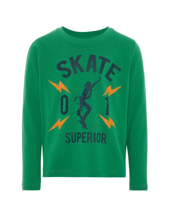 'NAME IT Printed Loose Fit Blouse Green