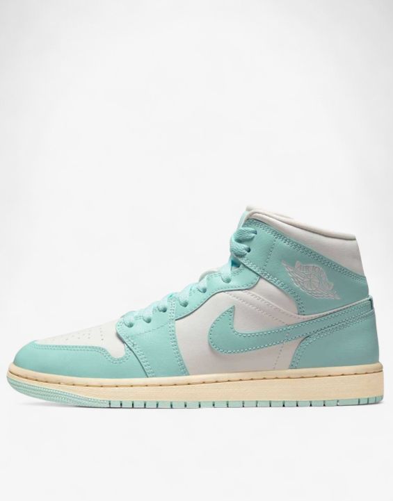 'NIKE Air Jordan 1 Mid Shoes White/Blue 'NIKE Air Jordan 1 Mid Shoes White/Blue