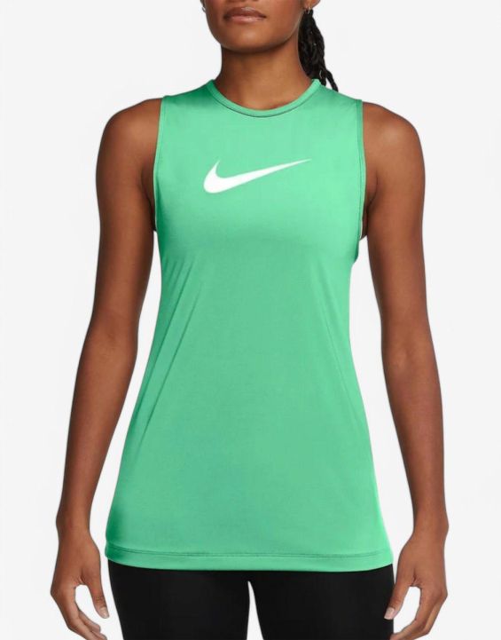 'NIKE Essentials Open Back Tank Green