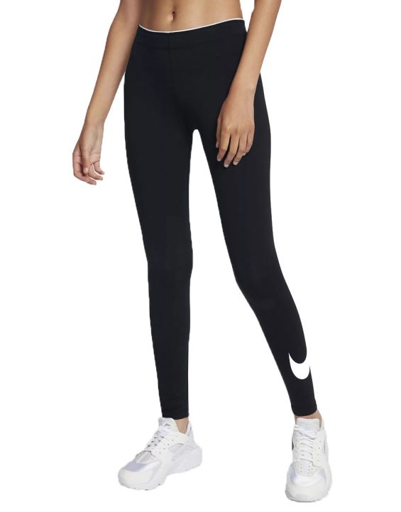 'NIKE Swoosh Leggings Black