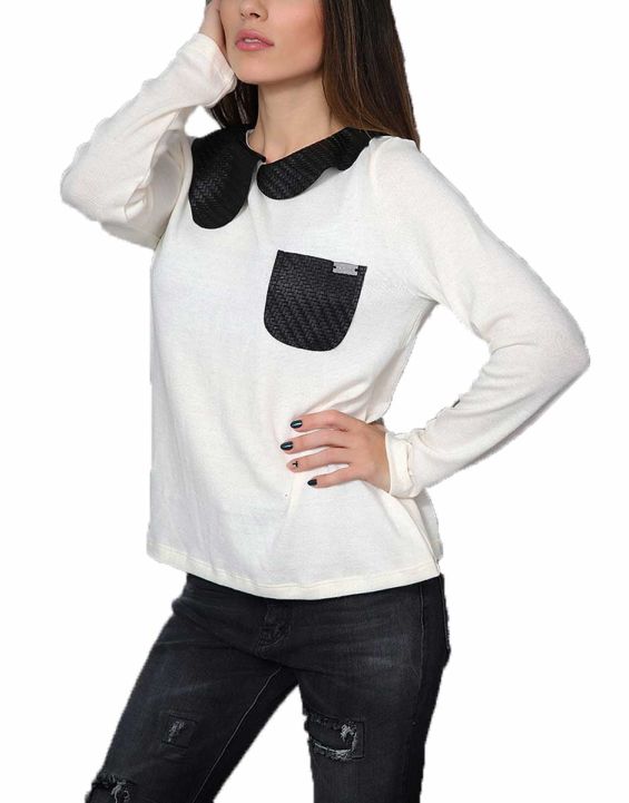 'NEGATIVE Amelia Blouse White