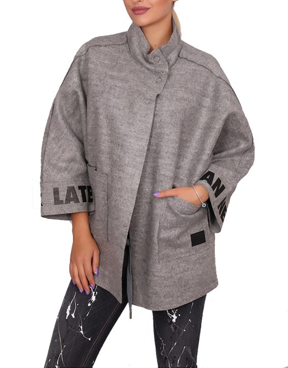 'NEGATIVE Roma Oversized Jacket Grey