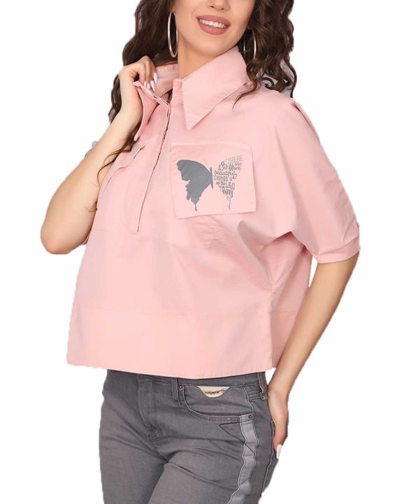 'NEGATIVE Gorika Shirt Pink