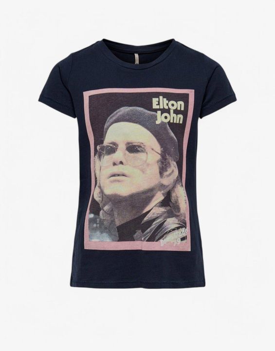 'ONLY x Elton John Printed Tee Navy