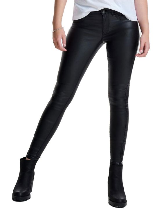 'ONLY Kendell Coated Skinny Fit Jeans Black