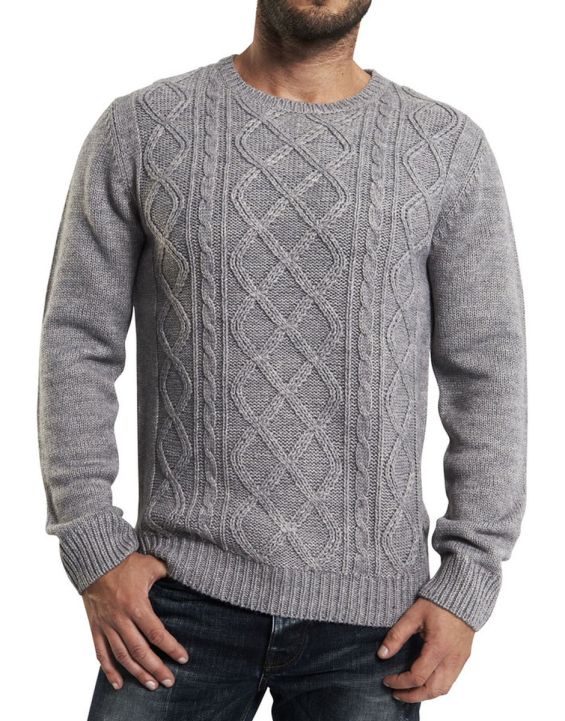 'ONLY&SONS Cable Knitted Pullover Grey