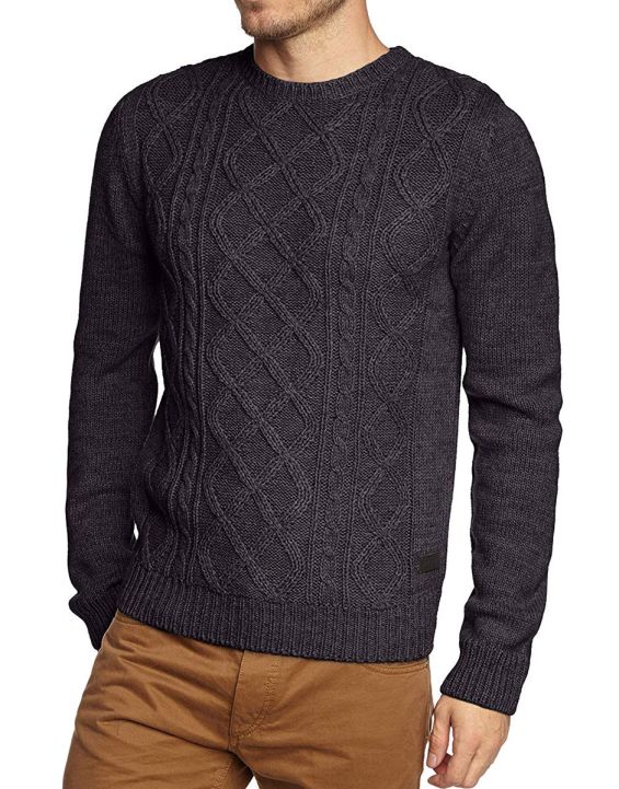 'ONLY&SONS Cable Knitted Pullover Navy